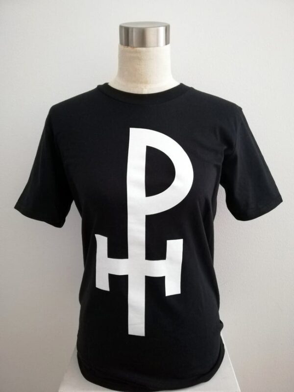 Monogram T-shirt (white on black)
