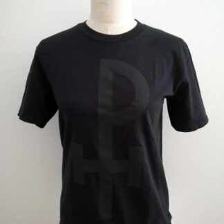 Monogram T-shirt (black on black)